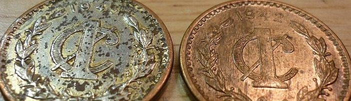 Plated-1945-Mexican-Centavo???---Pics