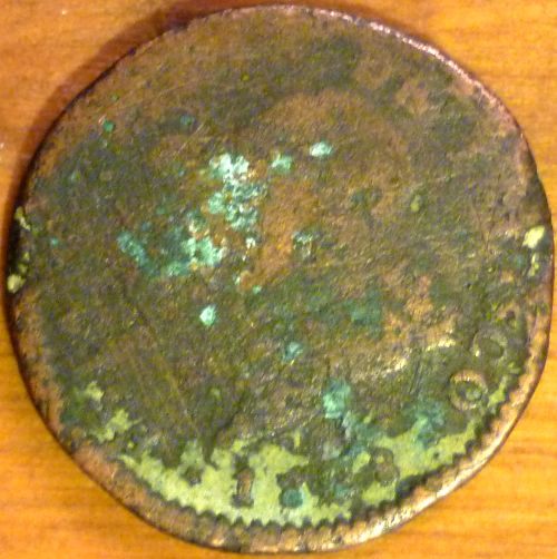 1828-Mexico-1/4-Real-In-Copper...???