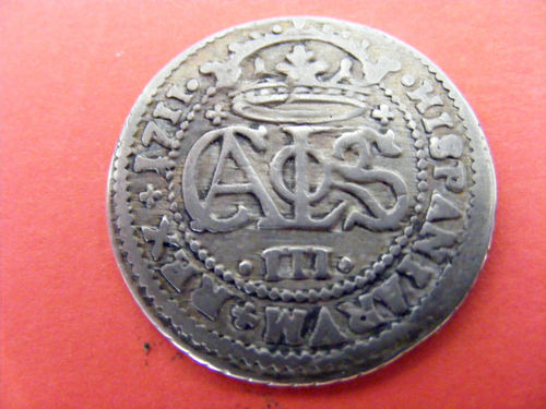1711-Spain---2-Reales-Carlos-Pretender