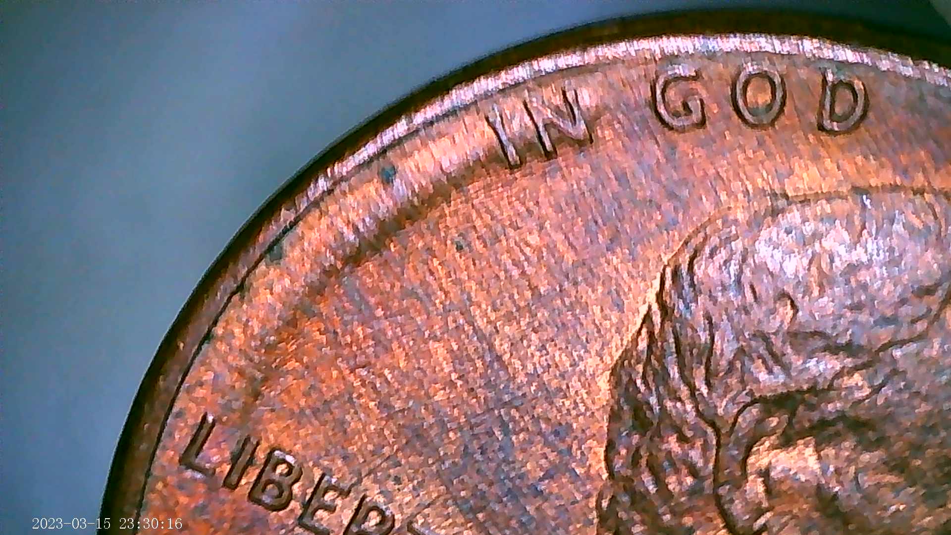 Penny-With-Strange-Raised-Area-Near-The-Rim