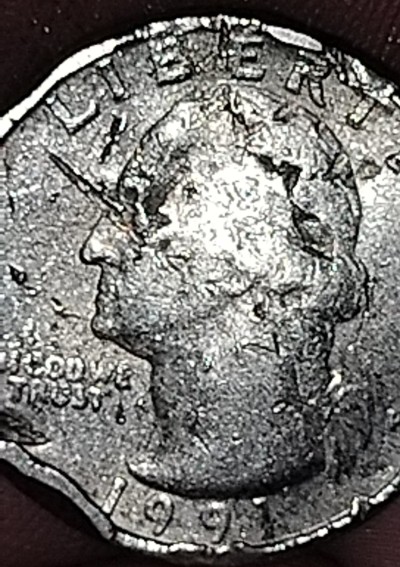 1991-P-Quarter.-Sever-Die-Error?-*pic*