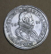 1616-Teutonic-Knights-Maximilian-III--Silver-Thaler-Coin