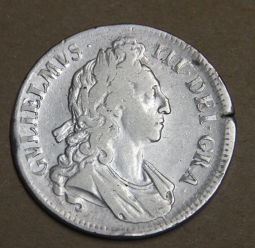 1695-Britian-William-III-Crown-Silver-Coin-VF