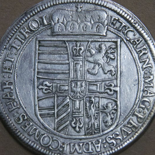 1616-Teutonic-Knights-Maximilian-III--Silver-Thaler-Coin