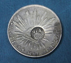 1833-Mexico-Go-Mj-8-Reales