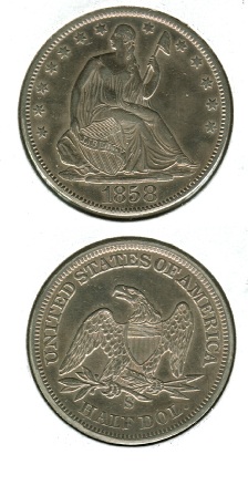 1858-San-Francisco-Seated-Liberty-1/2