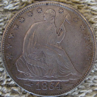 New-Arrival-1854-Arrow-Seated-Liberty-Half