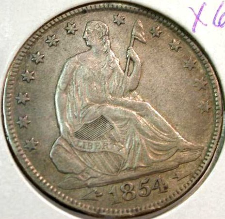 1854-Seated-Liberty-Half-Dollar