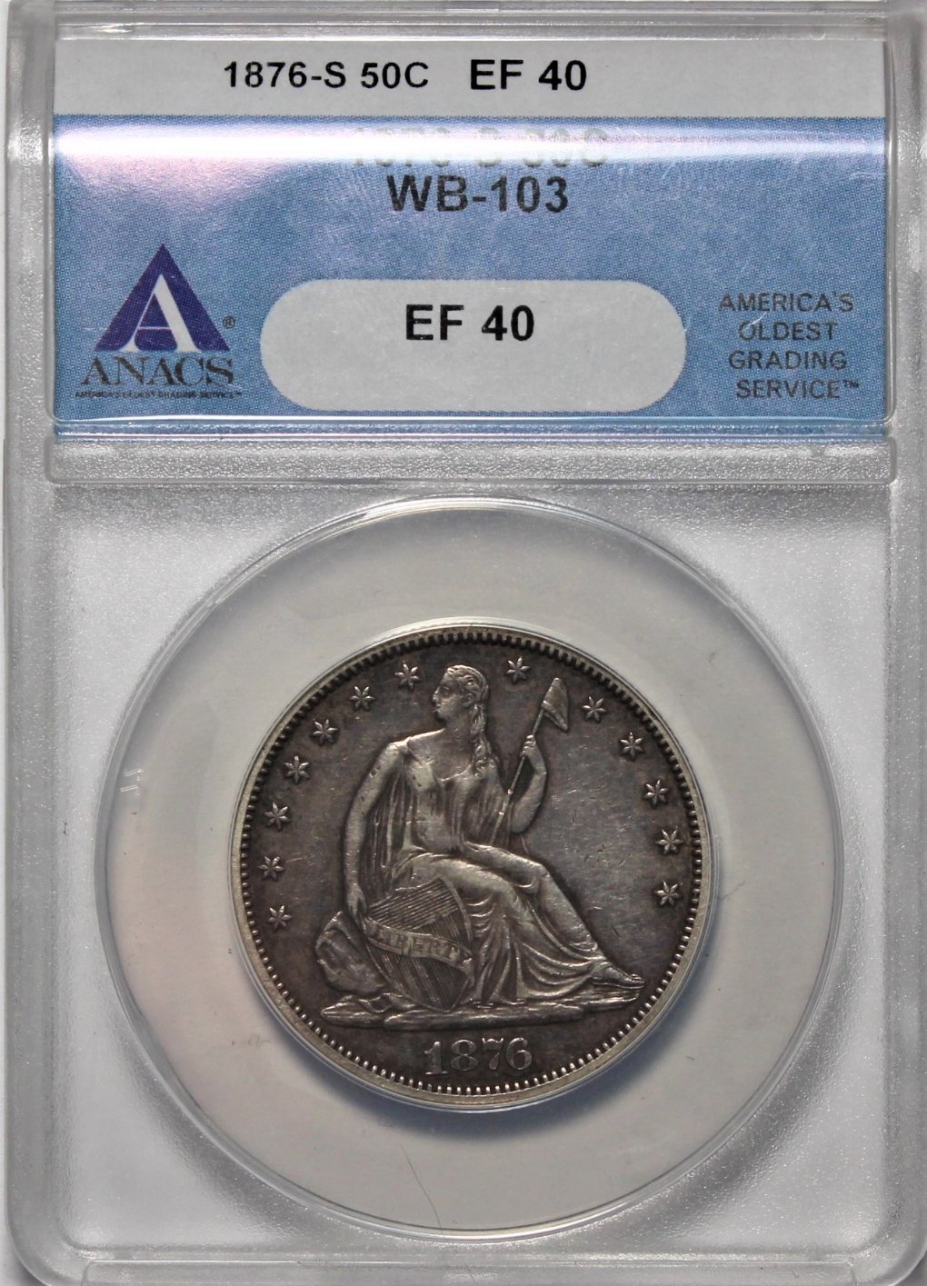 1876-S-Type-2-Seated-Half-Dollar,-Grade-&-Should-I-Send-In-For-Crossover?