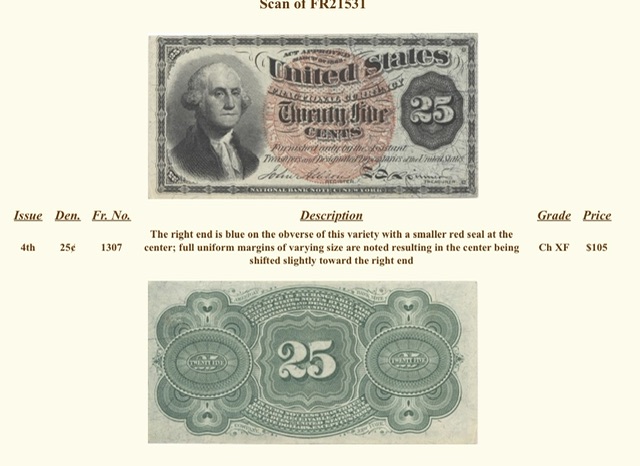 Fourth-Issue-$.25-Postage-Currency----Grade-And-Variety