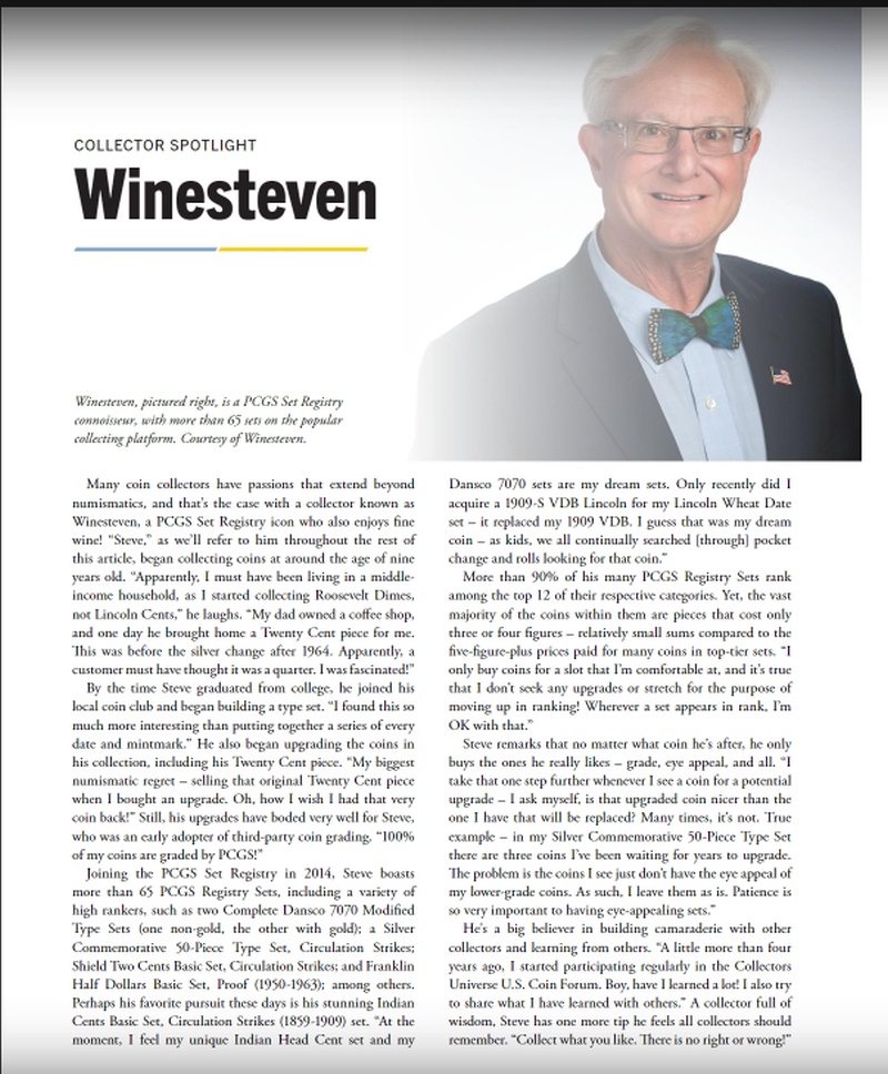 Our-Own-Winesteven-In-The-May/June-Issue-Of-The-PCGS-Market-Report-Collector-Spotlight