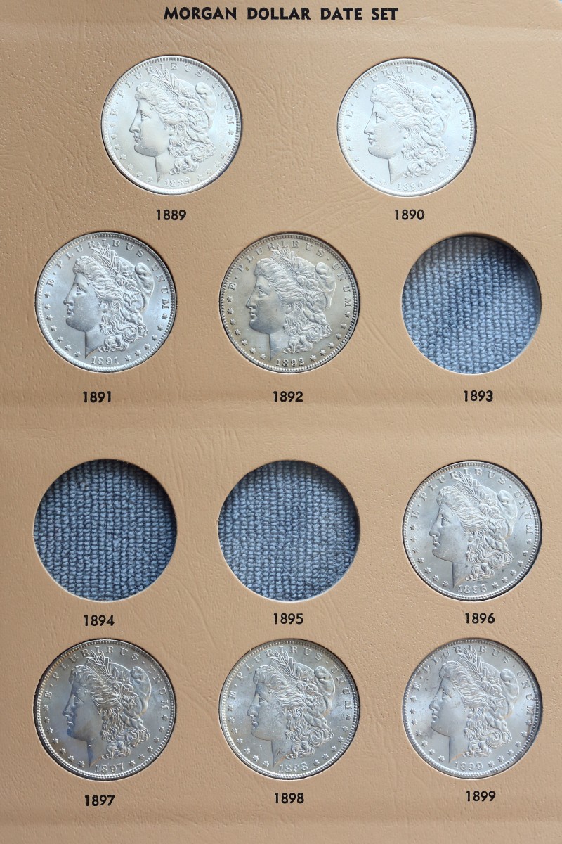 Started-A-Dansco-7172---1878-To-1999-Dollar-Date-Set