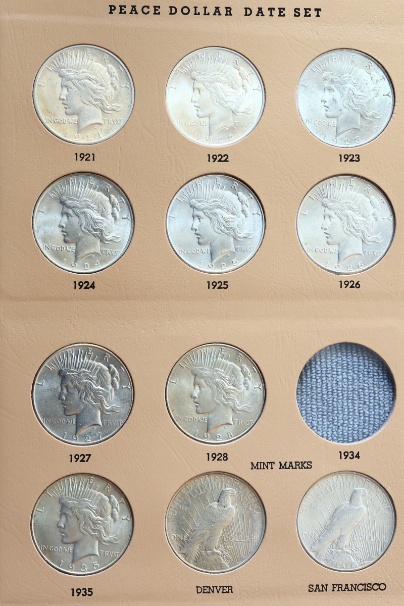 Started-A-Dansco-7172---1878-To-1999-Dollar-Date-Set