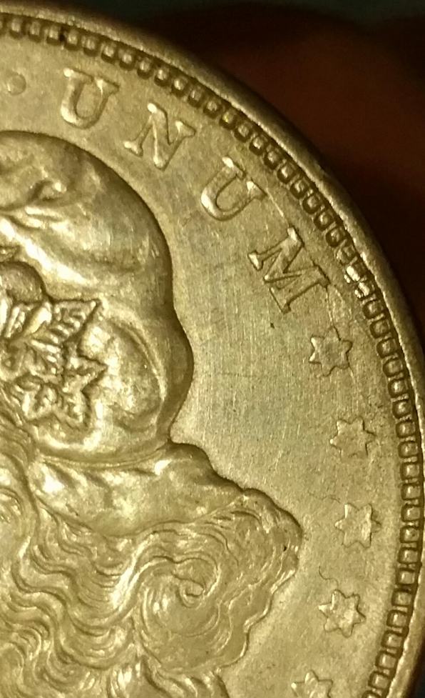 Some-Cool-Die-Cracks-And-Gouges.-1921-D-Morgan-Dollar