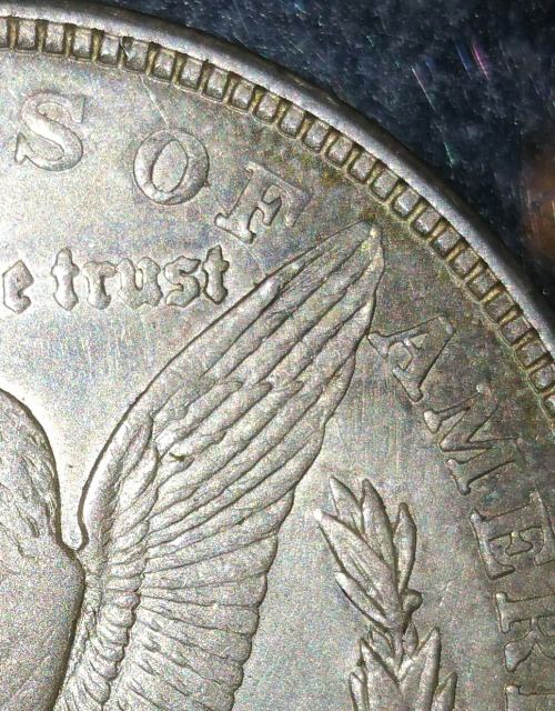 Some-Cool-Die-Cracks-And-Gouges.-1921-D-Morgan-Dollar