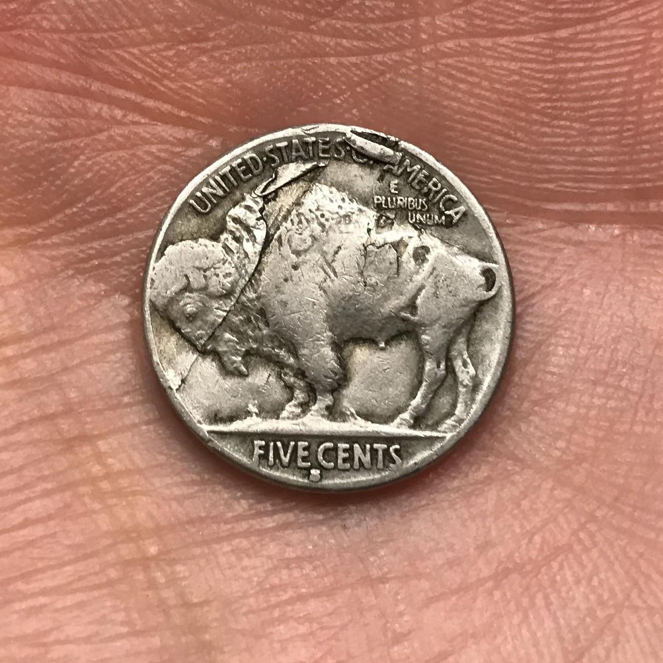 1935-S-Buffalo-Nickel---Damaged-Or-An-Error?