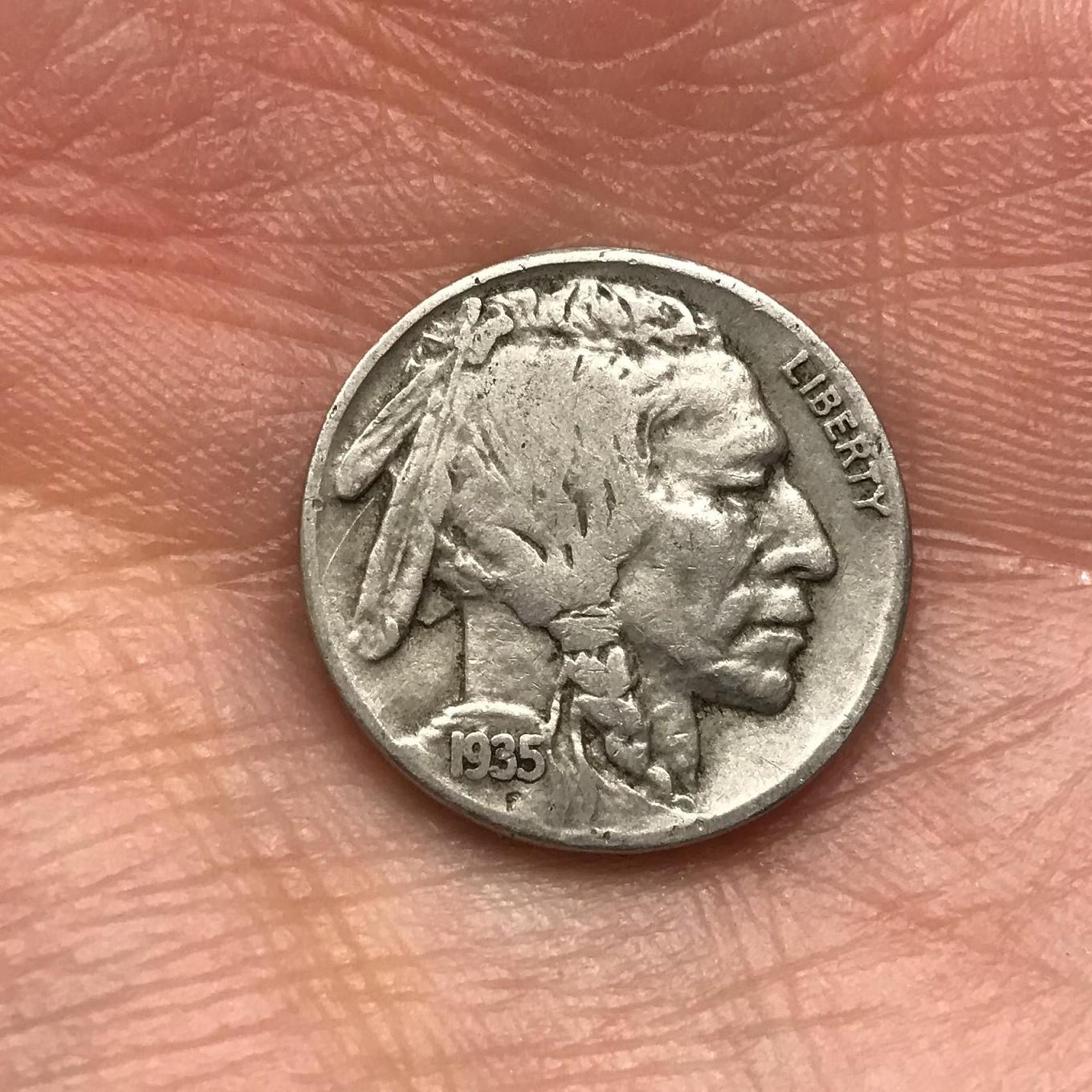 1935-S-Buffalo-Nickel---Damaged-Or-An-Error?