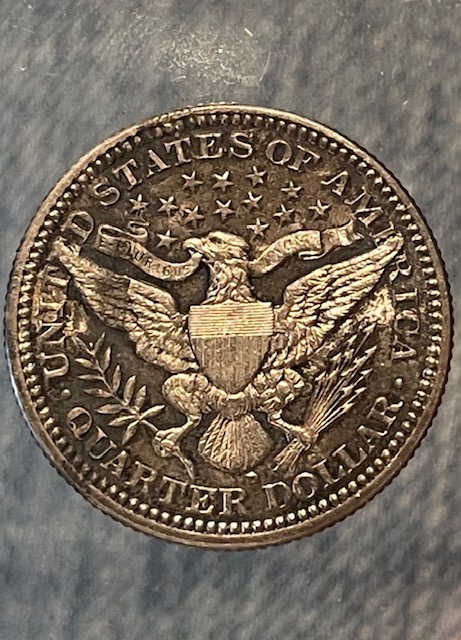 Stain-From-A-Rubber-Band-1916-D-Quarter
