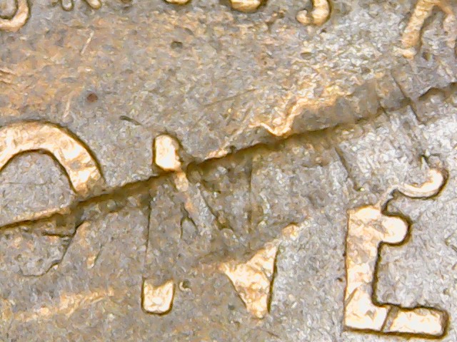 1955-Lincoln-Penny-With-Die-Gouge