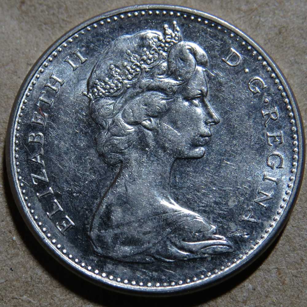 Canadian-Dime,-And-Nickels