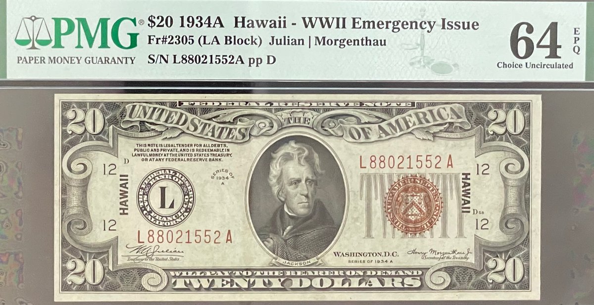 Small-Size-US-Currency-Type-Set---WWII-Emergency-Notes