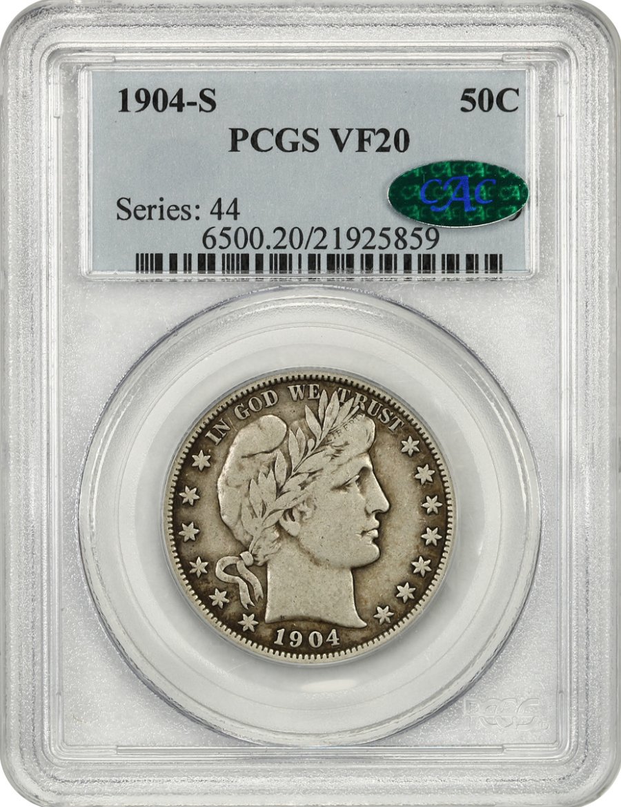1904-S-Barber-Half-For-Grading