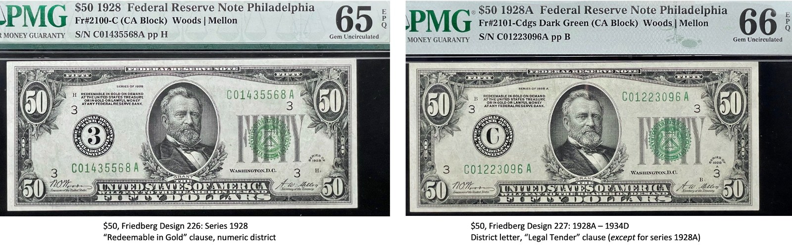 Small-Size-Federal-Reserve-Note-Type-Set,-$1-Through-$100