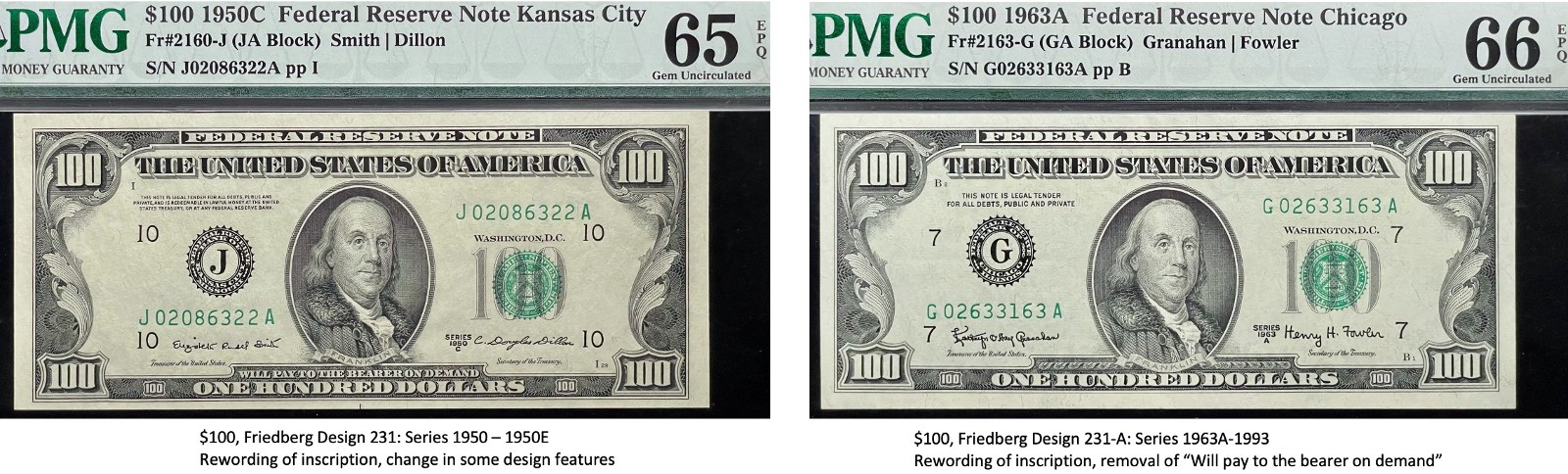 Small-Size-Federal-Reserve-Note-Type-Set,-$1-Through-$100