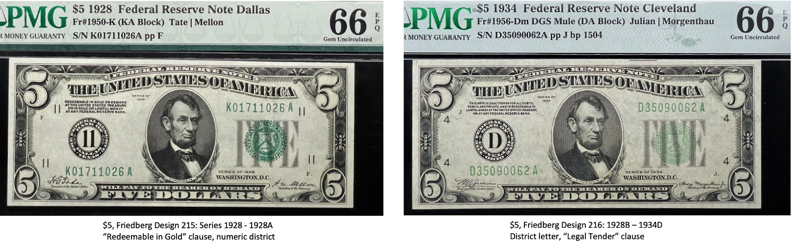 Small-Size-Federal-Reserve-Note-Type-Set,-$1-Through-$100