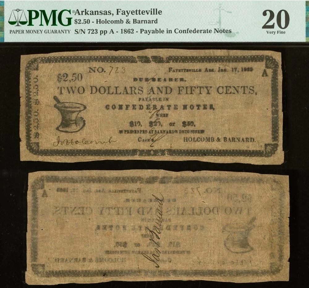 Hokiefan's-Collection-Of-Arkansas-Obsoletes,-Scrip-And-National-Bank-Notes