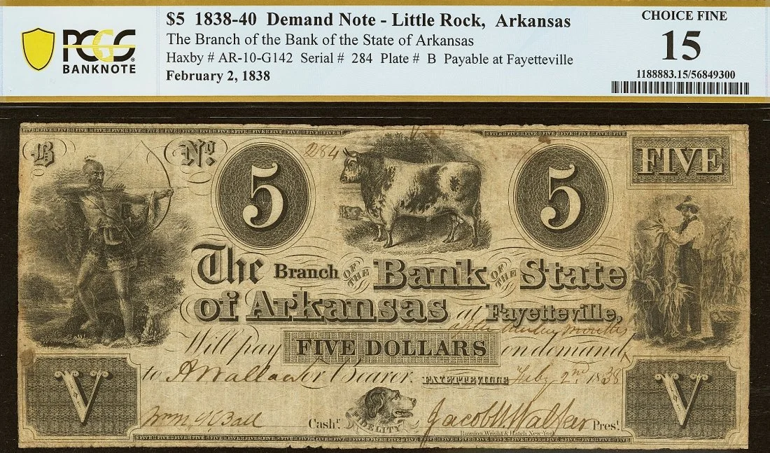 Hokiefan's-Collection-Of-Arkansas-Obsoletes,-Scrip-And-National-Bank-Notes