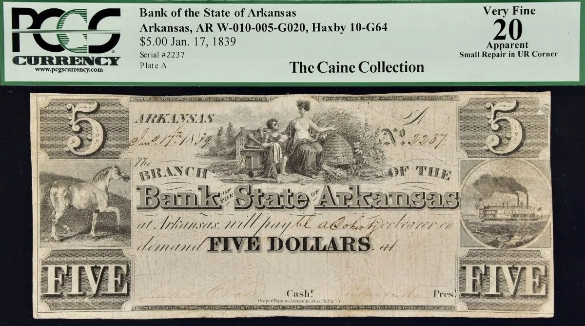 Hokiefan's-Collection-Of-Arkansas-Obsoletes,-Scrip-And-National-Bank-Notes