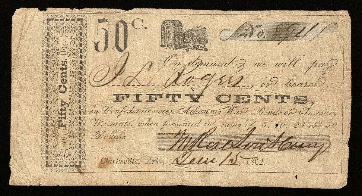 Hokiefan's-Collection-Of-Arkansas-Obsoletes,-Scrip-And-National-Bank-Notes