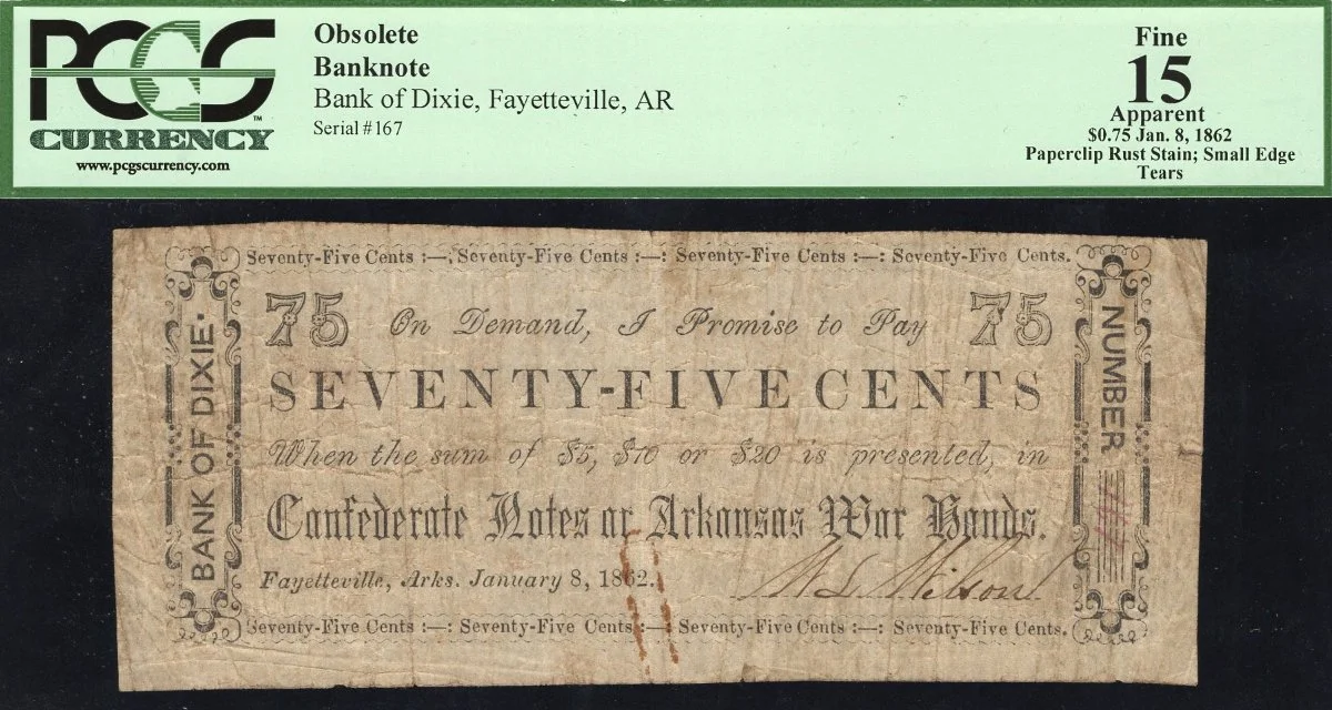 Hokiefan's-Collection-Of-Arkansas-Obsoletes,-Scrip-And-National-Bank-Notes