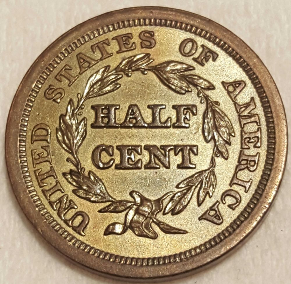 1854-Half-Cent-New-Pick-Up-For-My-7070-Opinions-Would-Be-Appreciated