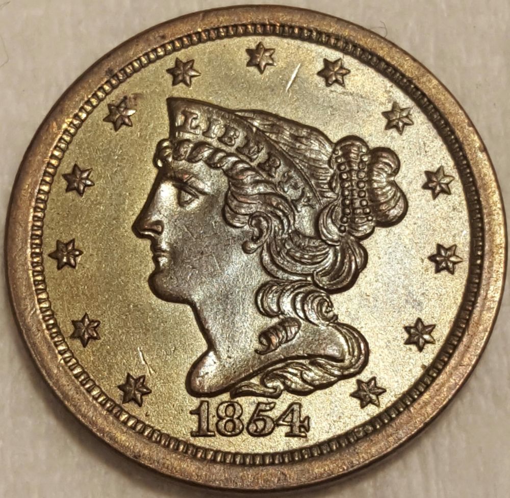 1854-Half-Cent-New-Pick-Up-For-My-7070-Opinions-Would-Be-Appreciated