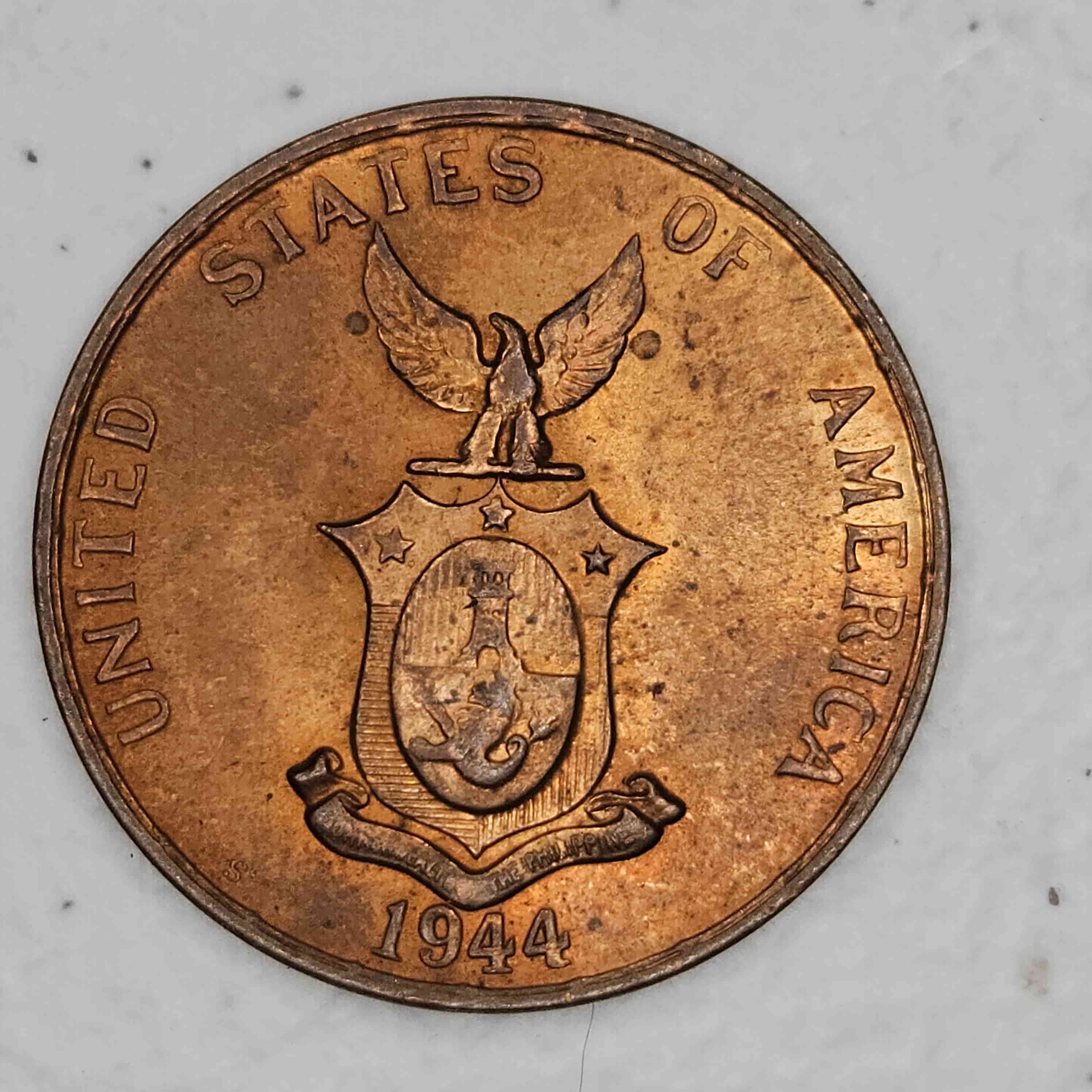 1944-Philippines/Usa-One-Centavo-Wasn't-Sure-If-I-Should-Submit-Under-US-Or-World