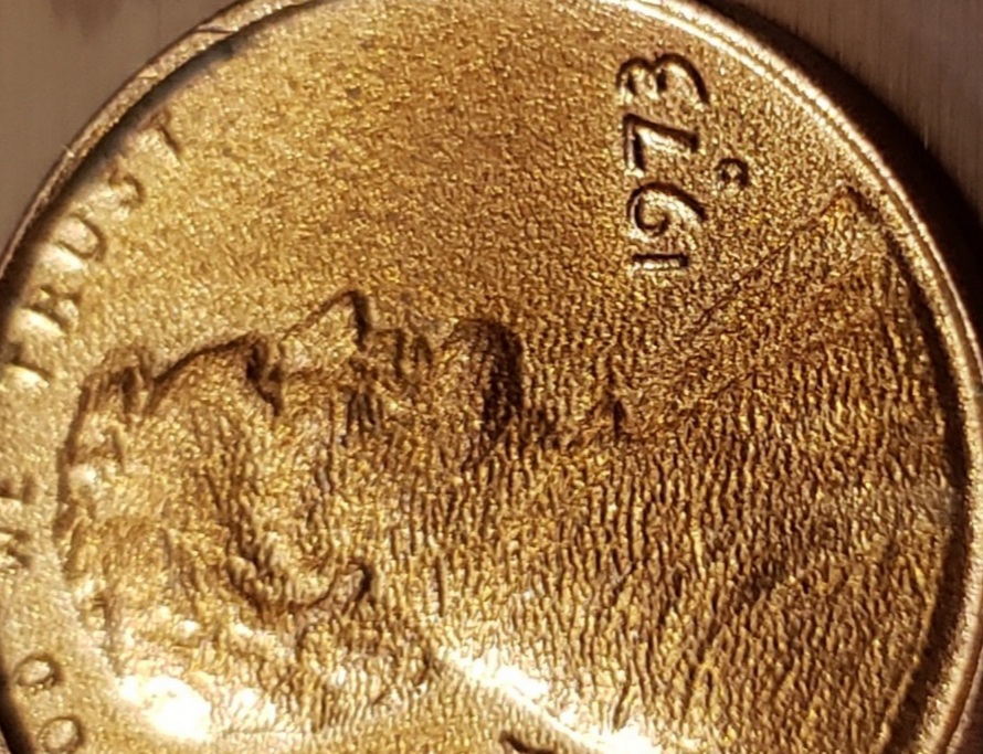 1973-Lincoln-Penny-With-Texture