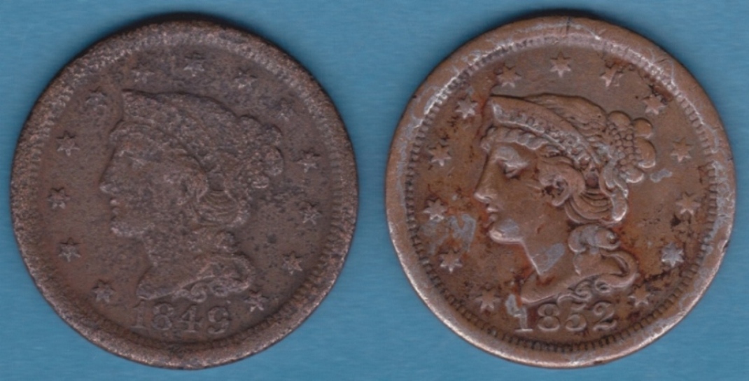 1849-And-1852-One-Cent-...opinions-Please
