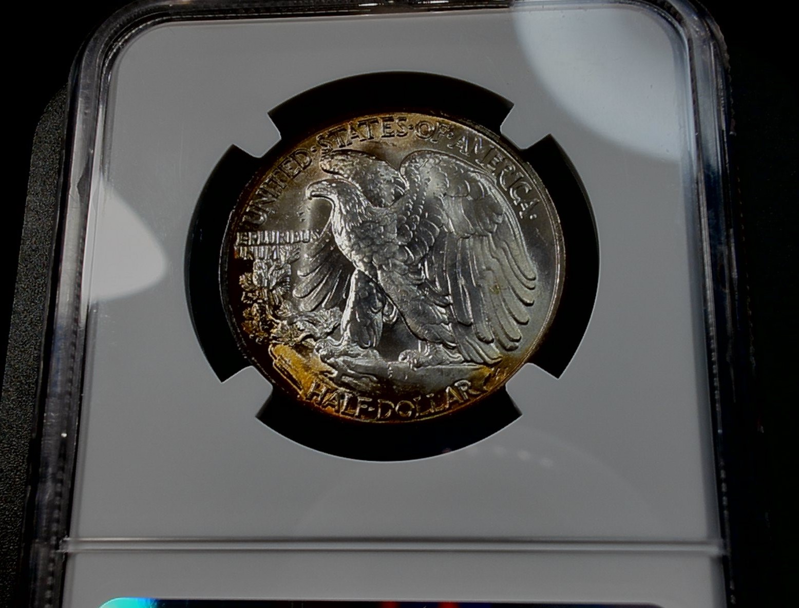 1946-Walking-Liberty-Half-Dollar---DDO-+-Struck-Through-+-Lam