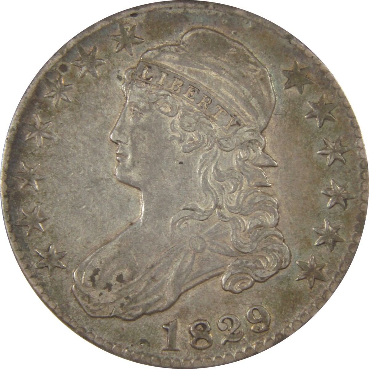 For-Grading--1829-Small-Letters-Capped-Bust-Half-Dollar