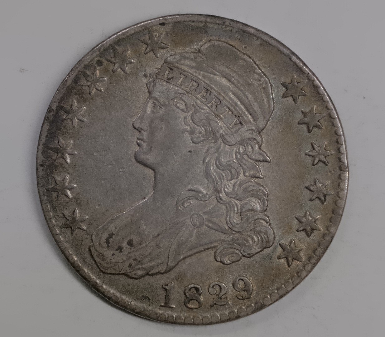 For-Grading--1829-Small-Letters-Capped-Bust-Half-Dollar
