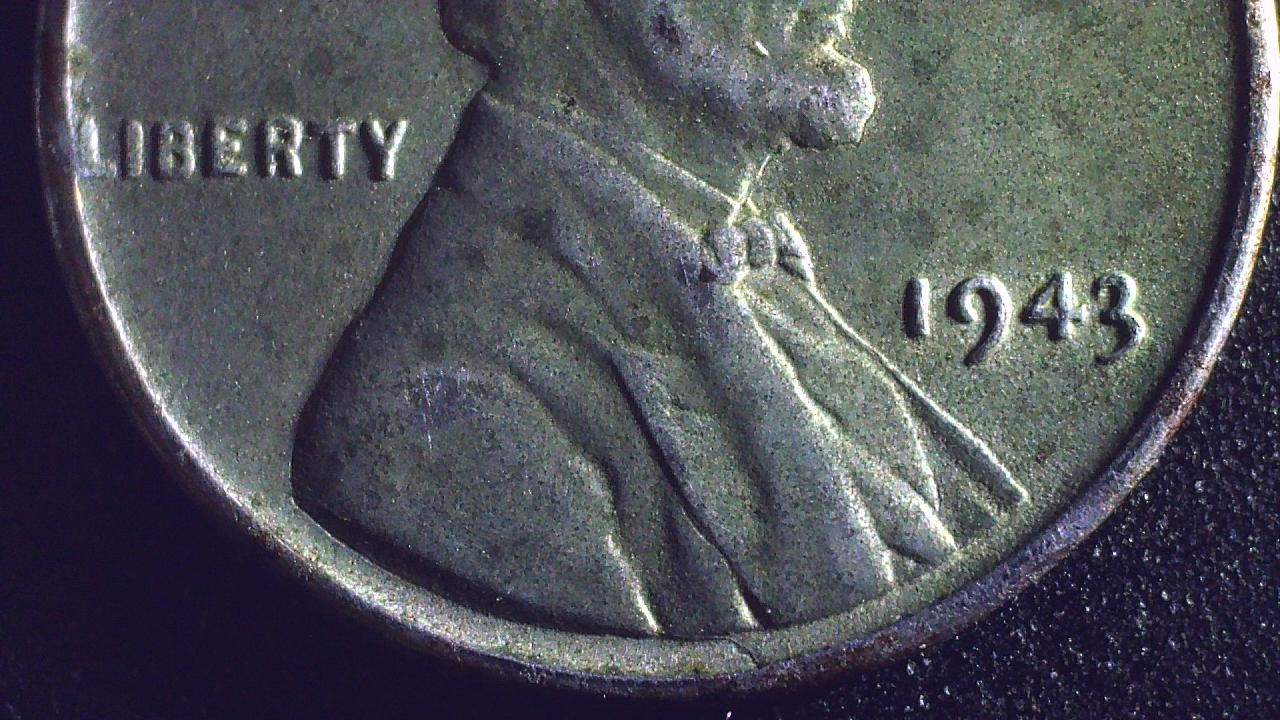 1943-Steel-Cent-Underweight-At-2.401g.