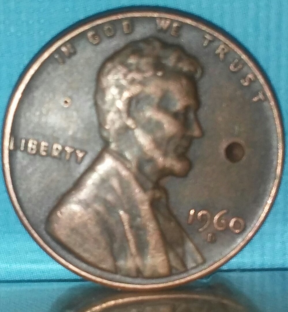 Please-Tell-Me-About-This-1960-D-Penny,-Has-Odd-Marks.