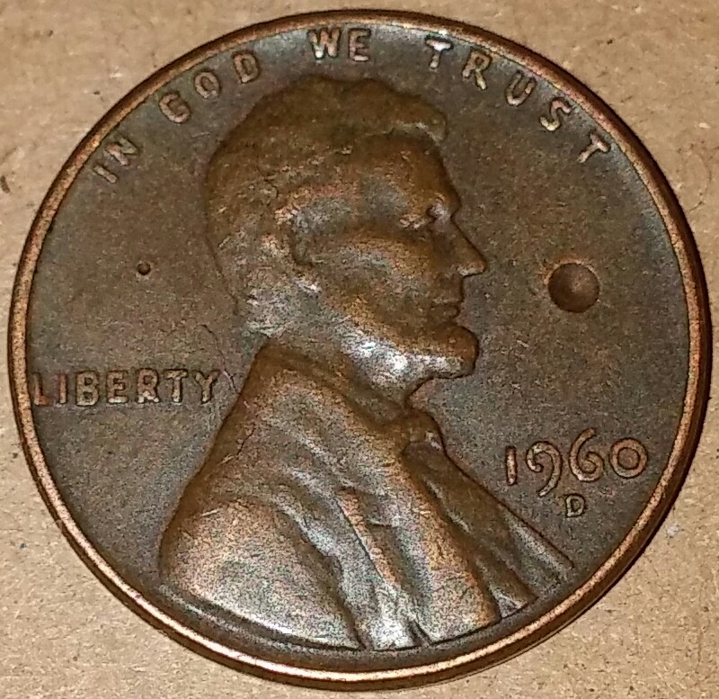 Please-Tell-Me-About-This-1960-D-Penny,-Has-Odd-Marks.