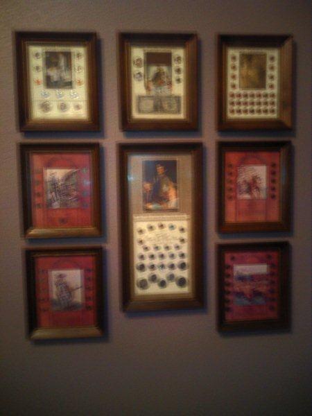 Framed-US-Coin-Sets-From-The-'70s