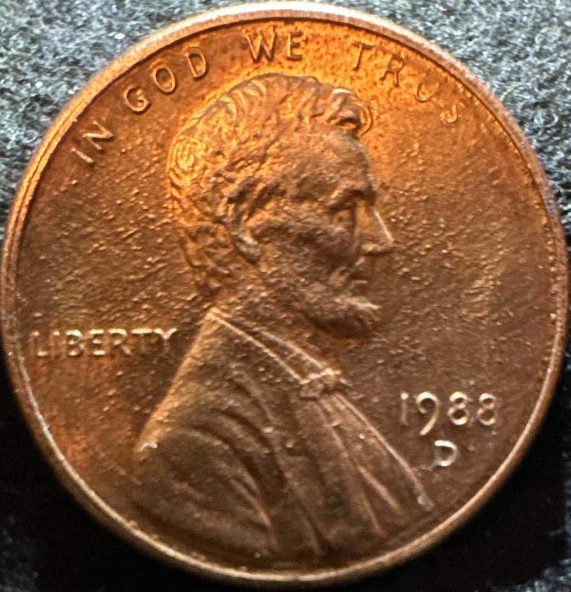 1988-D-Lincoln-One-Cent---DDO,-Plating-Error-&-Incomplete-Letters-In-Motto