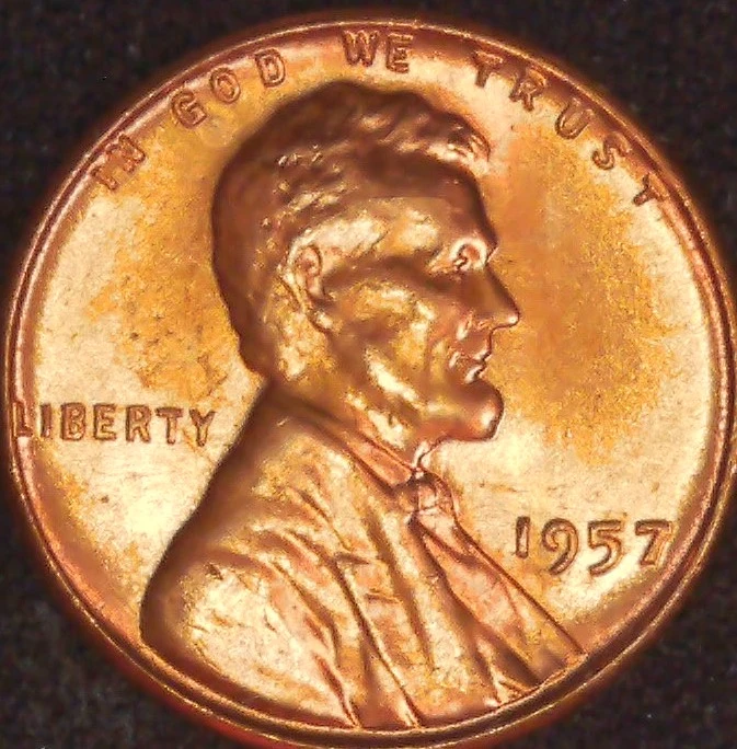 1957-Lincoln-Wheat-Cent-4-Times-DDR-Or-MD