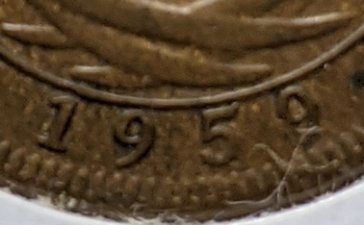 1959-British-East-Africa-One-Cent,-No-Mint-Mark---Error?