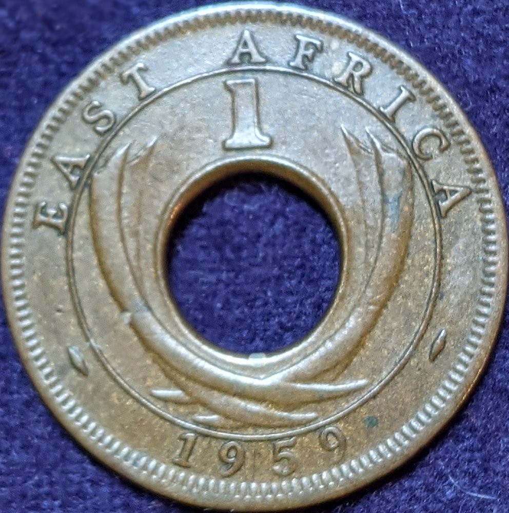 1959-British-East-Africa-One-Cent,-No-Mint-Mark---Error?